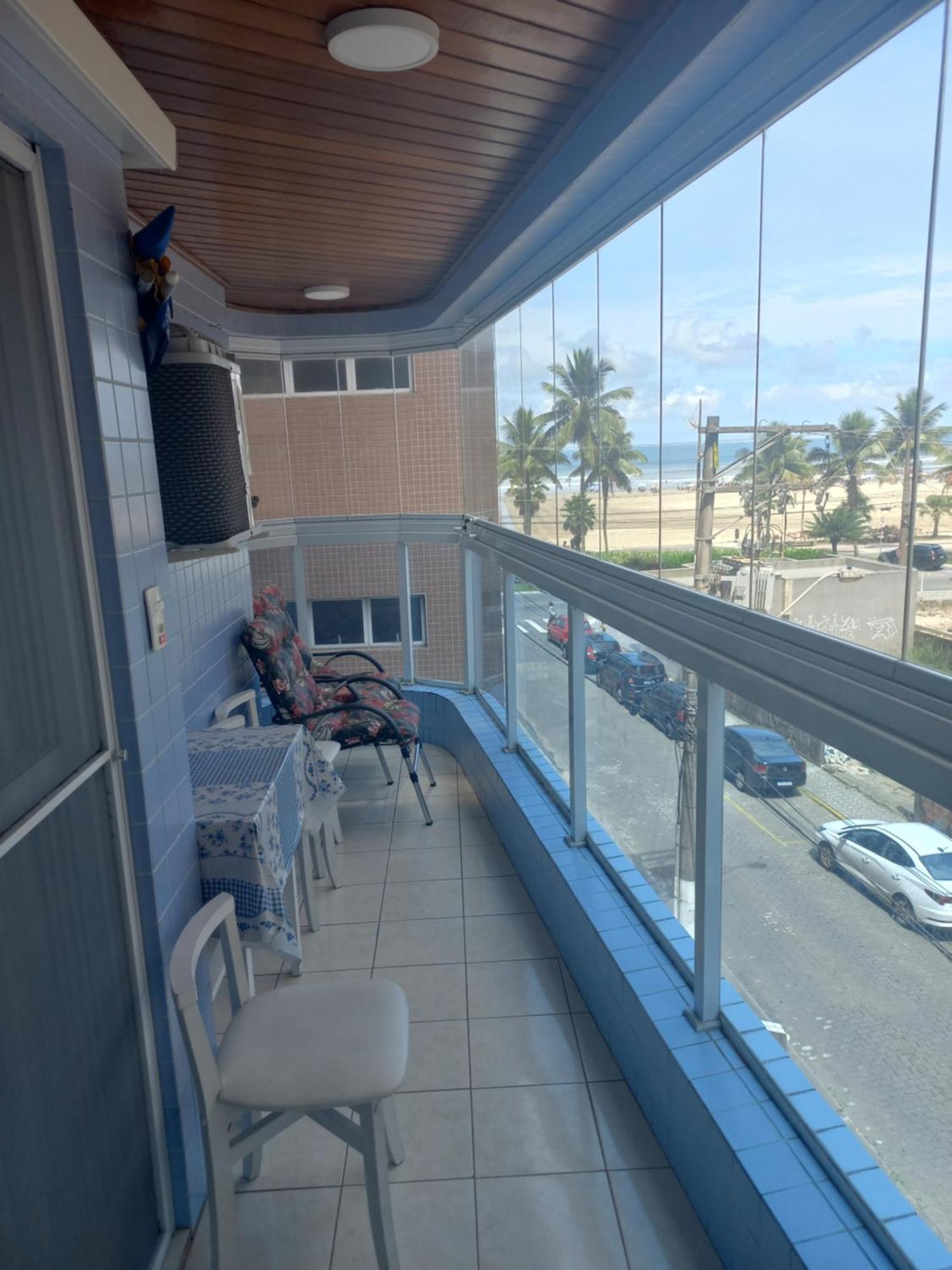 Apto Vista Mar, 8 Pessoas, Varanda Gourmet, Pe Na Areia! Praia Grande  Buitenkant foto